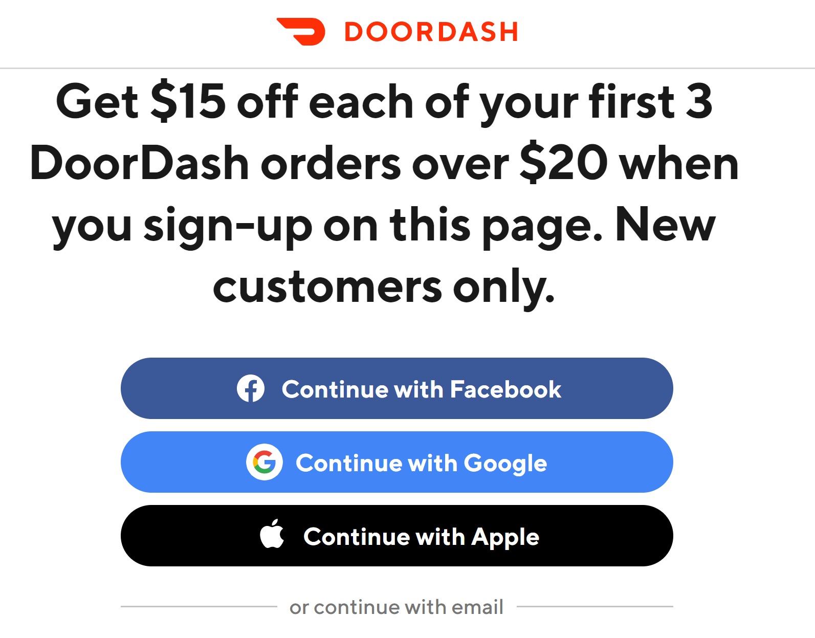 DoorDash Promo Code 2024 Get 45 in Free Food